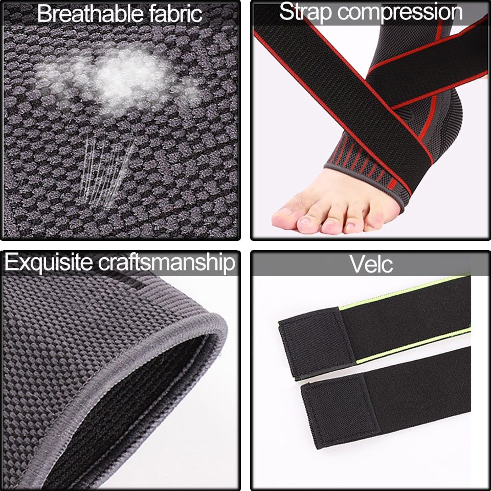 1Pcs Sport Ankle Support Protective Football Basketball Fitness Ankle  Compression Nylon S Belt Ankle Protector-A-02