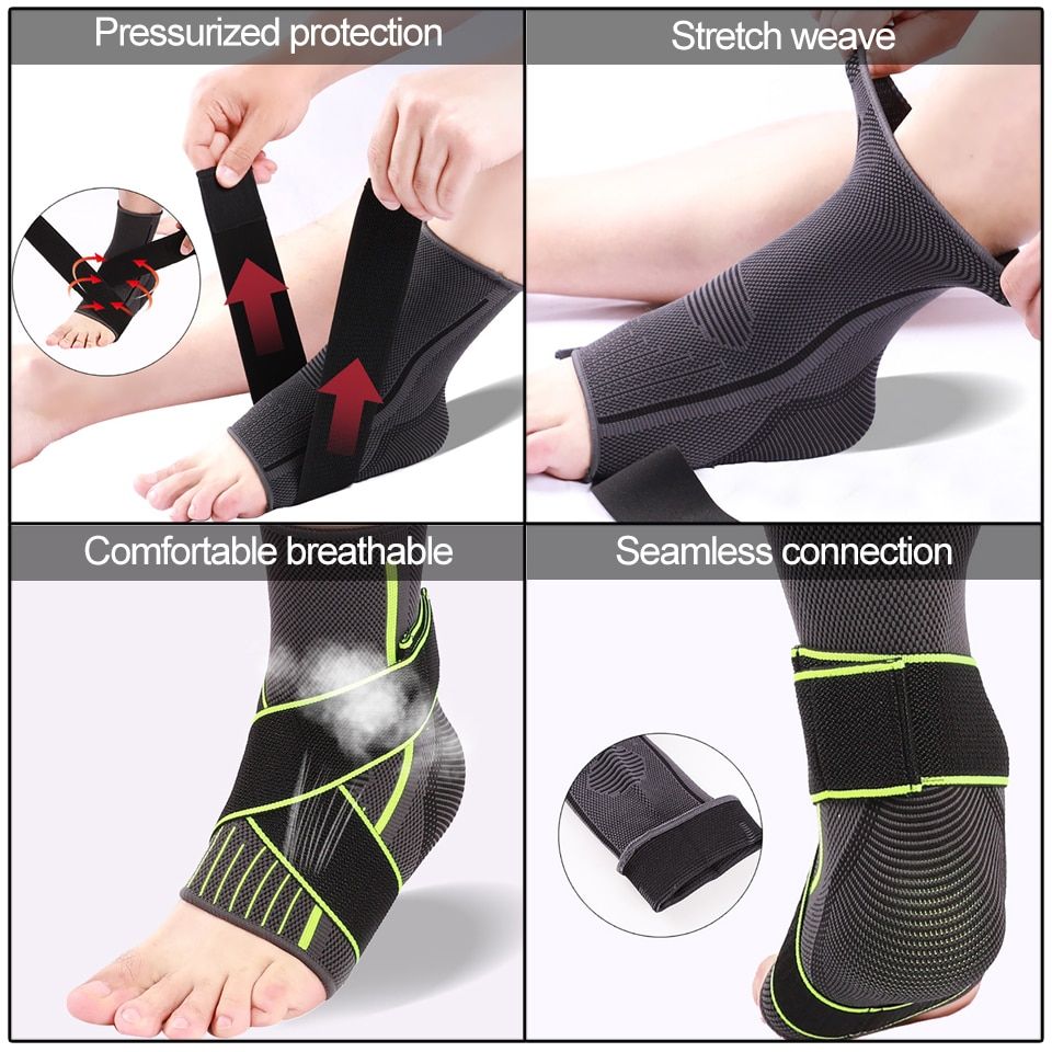 1Pcs Sport Ankle Support Protective Football Basketball Fitness Ankle  Compression Nylon S Belt Ankle Protector-A-02