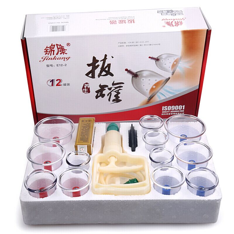 24/12 Cans Vacuum Cupping Glasses Set  Suction Cup