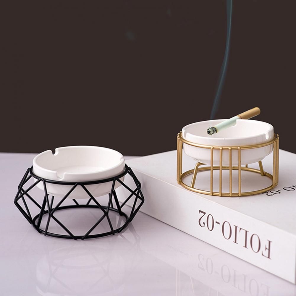 Smooth Surface Office Table Desk  Ash Tray Non-slip Smoking Ash Tray Desk Decor Creative Home Unique Ashtrays