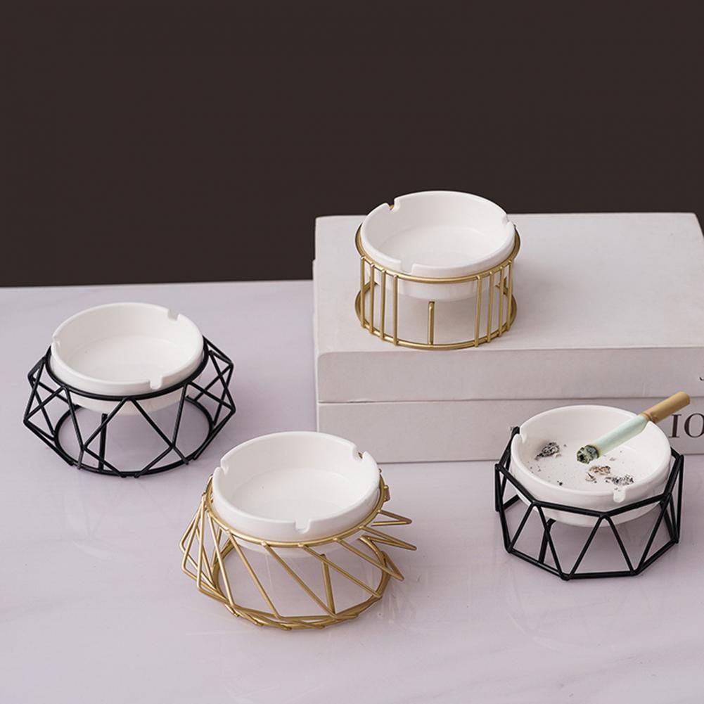 Smooth Surface Office Table Desk  Ash Tray Non-slip Smoking Ash Tray Desk Decor Creative Home Unique Ashtrays