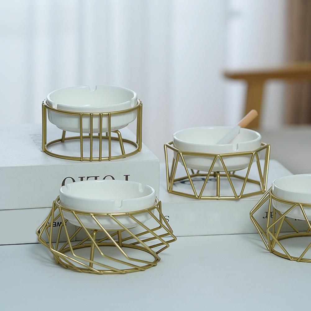 Smooth Surface Office Table Desk  Ash Tray Non-slip Smoking Ash Tray Desk Decor Creative Home Unique Ashtrays