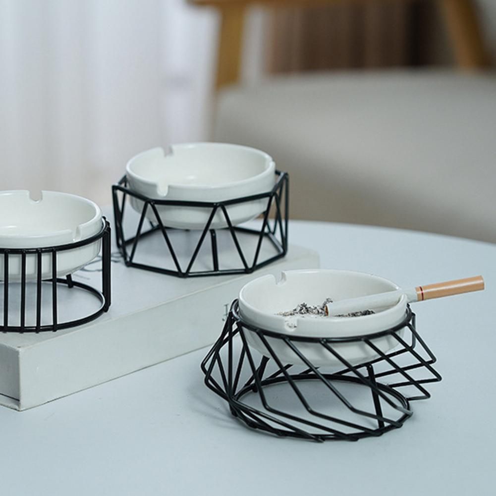 Smooth Surface Office Table Desk  Ash Tray Non-slip Smoking Ash Tray Desk Decor Creative Home Unique Ashtrays