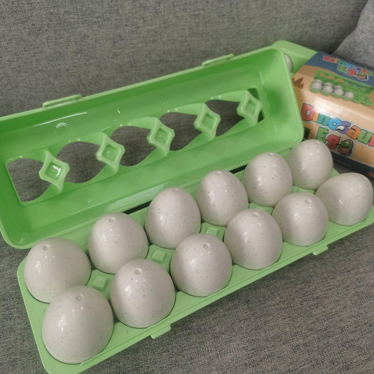 12Pcs Easter Dinosaur Eggs Sensory Eay Learning Fine