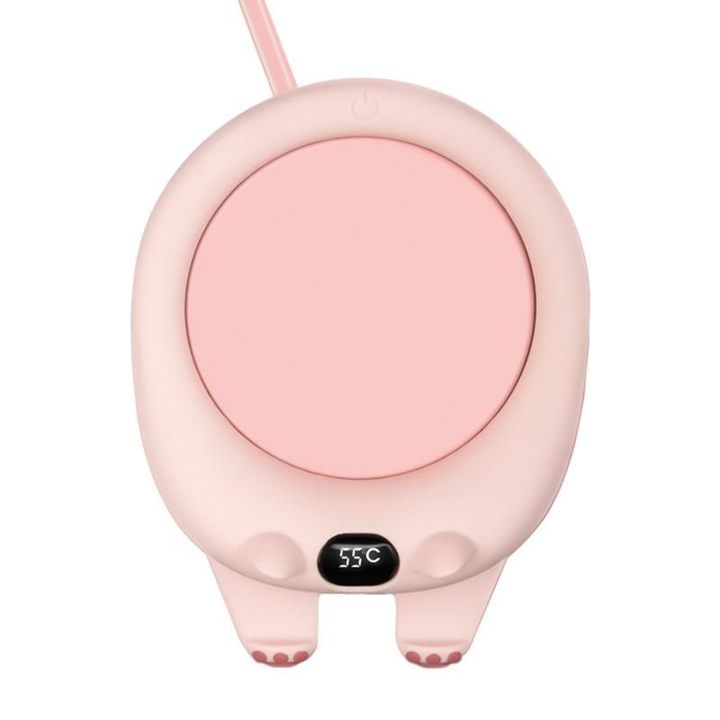 Desktop Coffee Cup Warmer Electric Beverage Warmer (Pink)