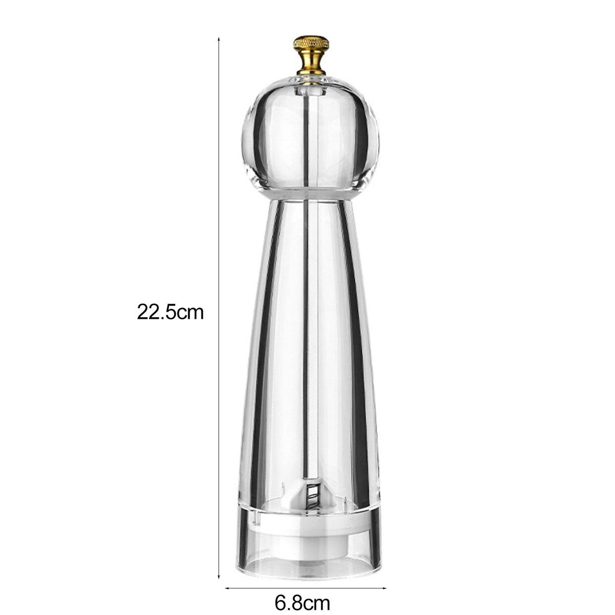 Pepper 68 Inches Manual Spice Masher Salt Shaker Clear
