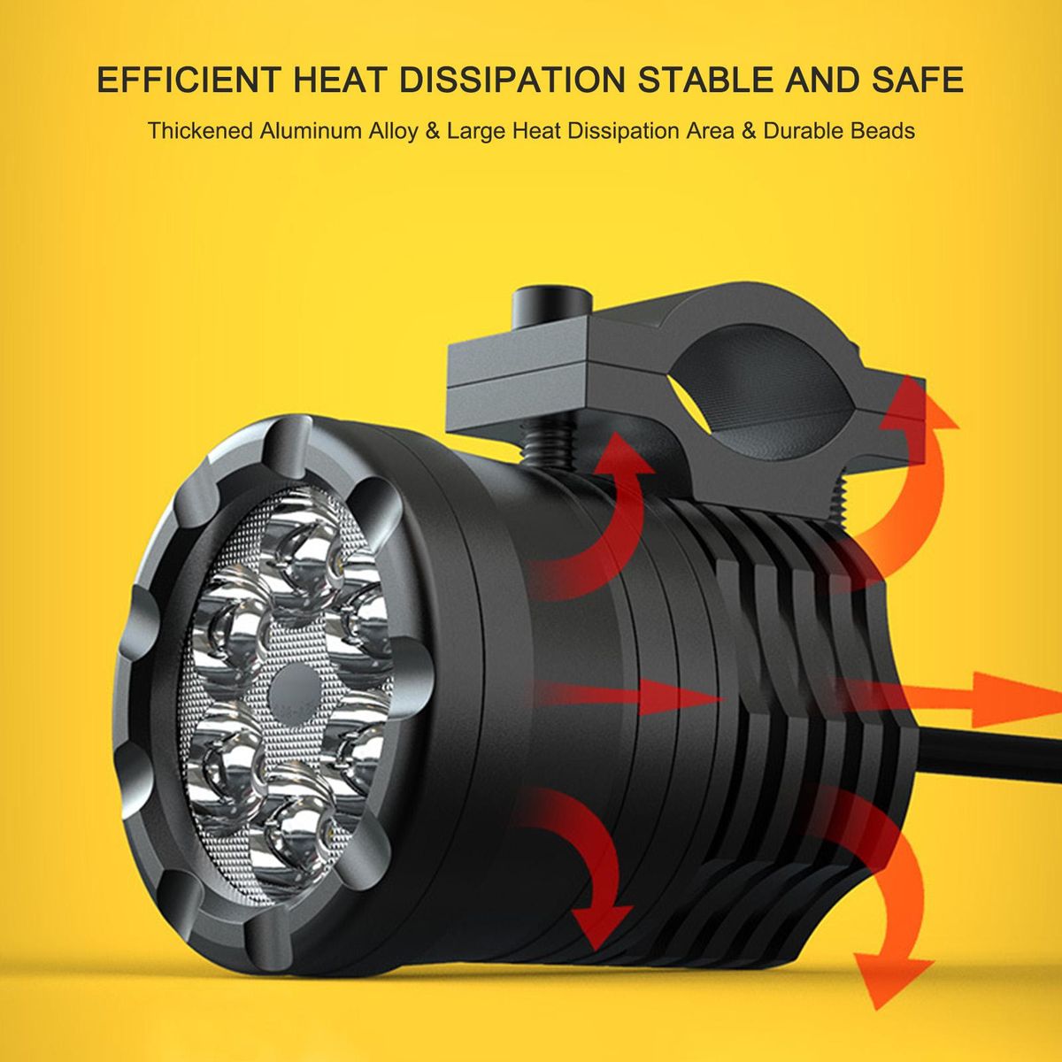 Spotlight LED Waterproof 30W Driving Lamp Super Bright Aluminum Alloy for Scooter Motorcycle Car Universal