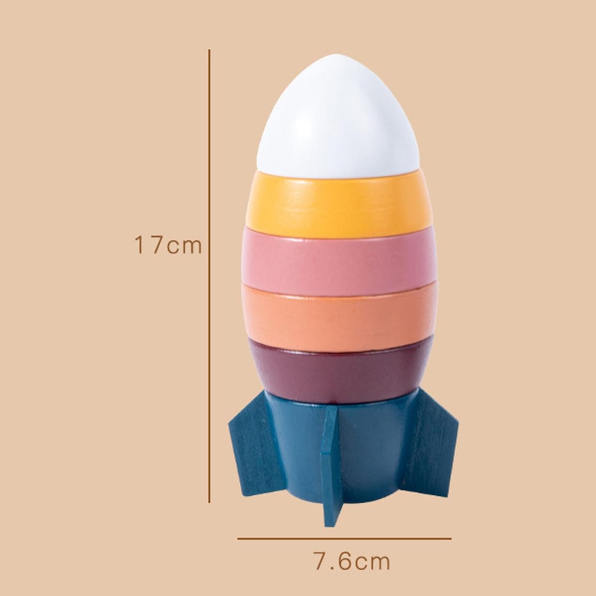Building Blocks Toy Rocket Brain Game Building Blocks Toy Red