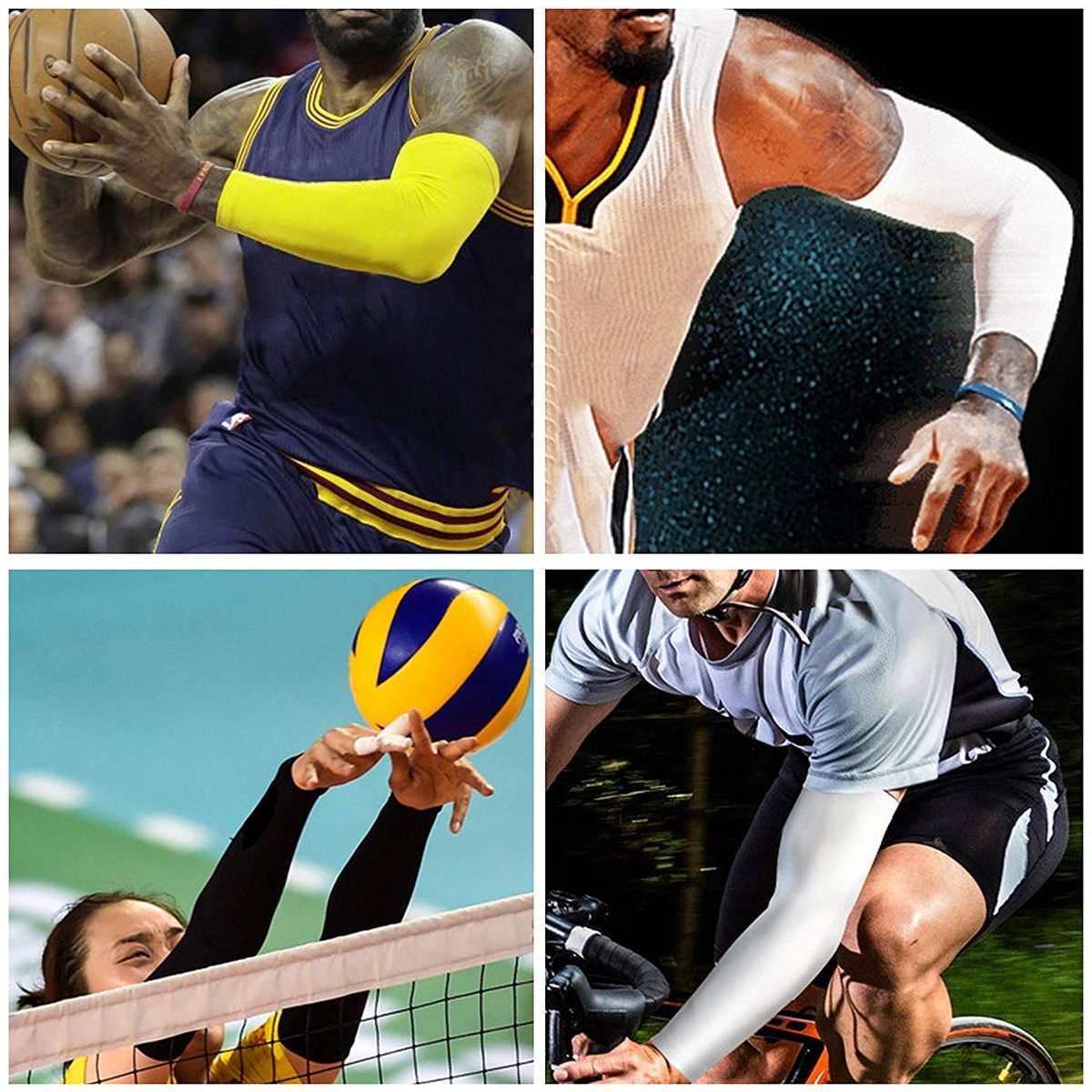 WorthWhile Sports Arm Compression Sleeve Basketball Cycling