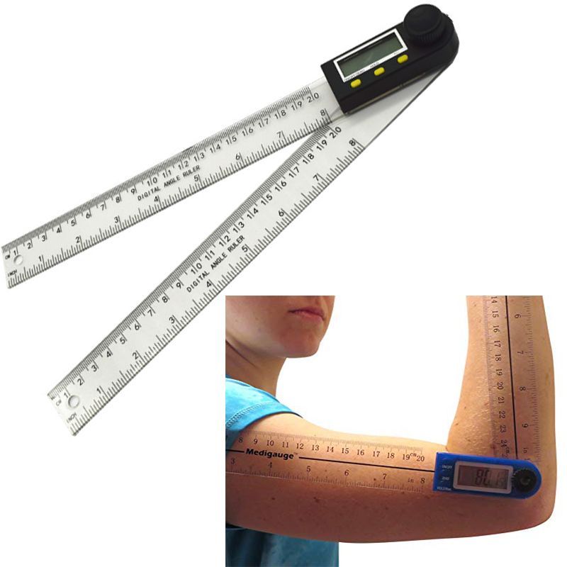 200mm 8 Inch Digital LCD Protractor Inclinometer Goniometer