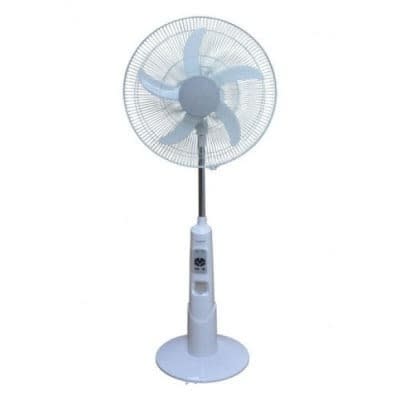 Rechargeable Standing Fan With USB, LED Light And Remote( 16 inches)