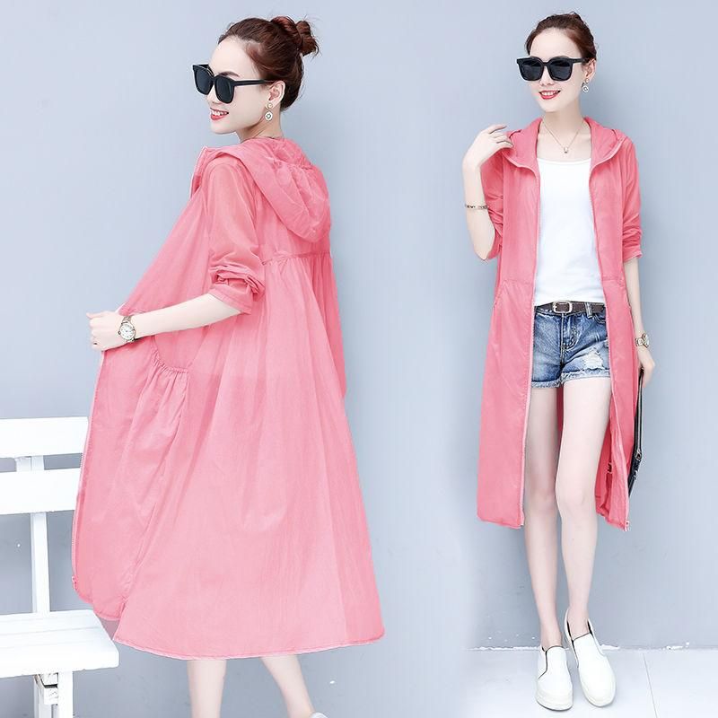 Hooded Sun Protection Clothing Summer Female Clothes 2023 New Womens Korean Breathable Sunscreen Women Jacket UV Thin Coat J376