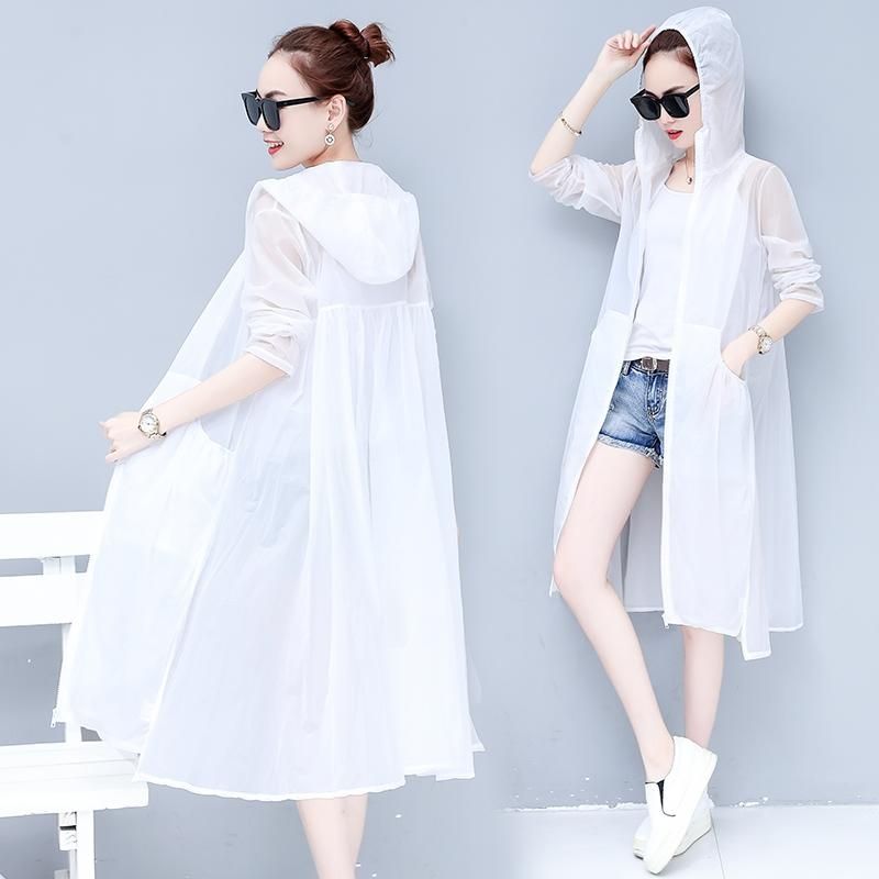 Hooded Sun Protection Clothing Summer Female Clothes 2023 New Womens Korean Breathable Sunscreen Women Jacket UV Thin Coat J376