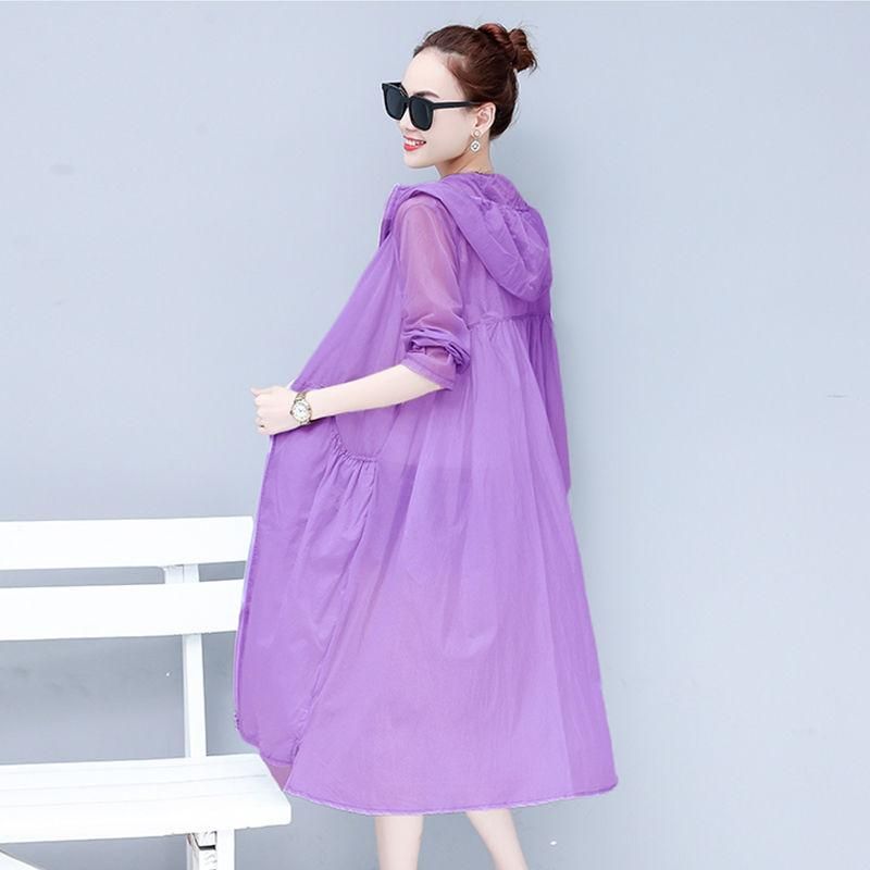 Hooded Sun Protection Clothing Summer Female Clothes 2023 New Womens Korean Breathable Sunscreen Women Jacket UV Thin Coat J376