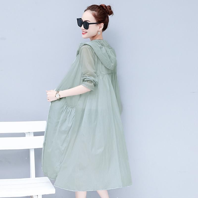 Hooded Sun Protection Clothing Summer Female Clothes 2023 New Womens Korean Breathable Sunscreen Women Jacket UV Thin Coat J376
