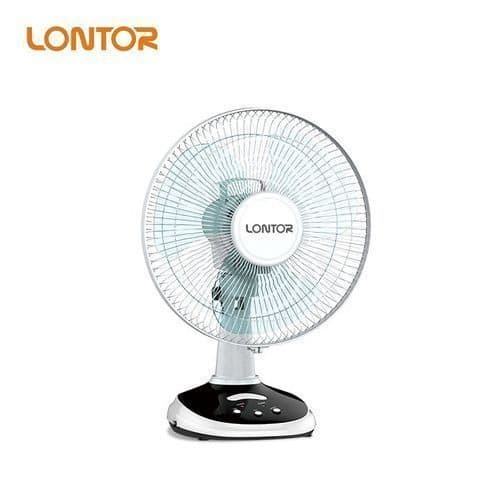 Rechargeable Table Fan With Smd Light 12''