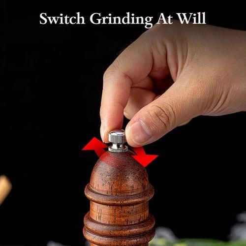 Wooden Salt And Pepper Grinder Set - Wood And