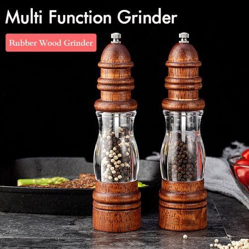 Wooden Salt And Pepper Grinder Set - Wood And