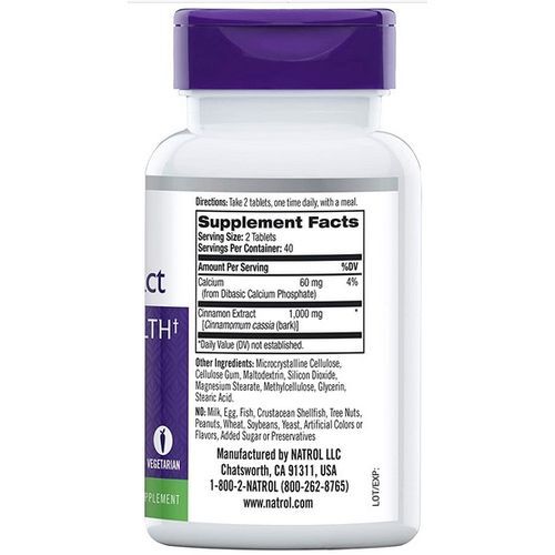 Cinnamon 1000 Mg Blood Sugar Balance 80 Tablets