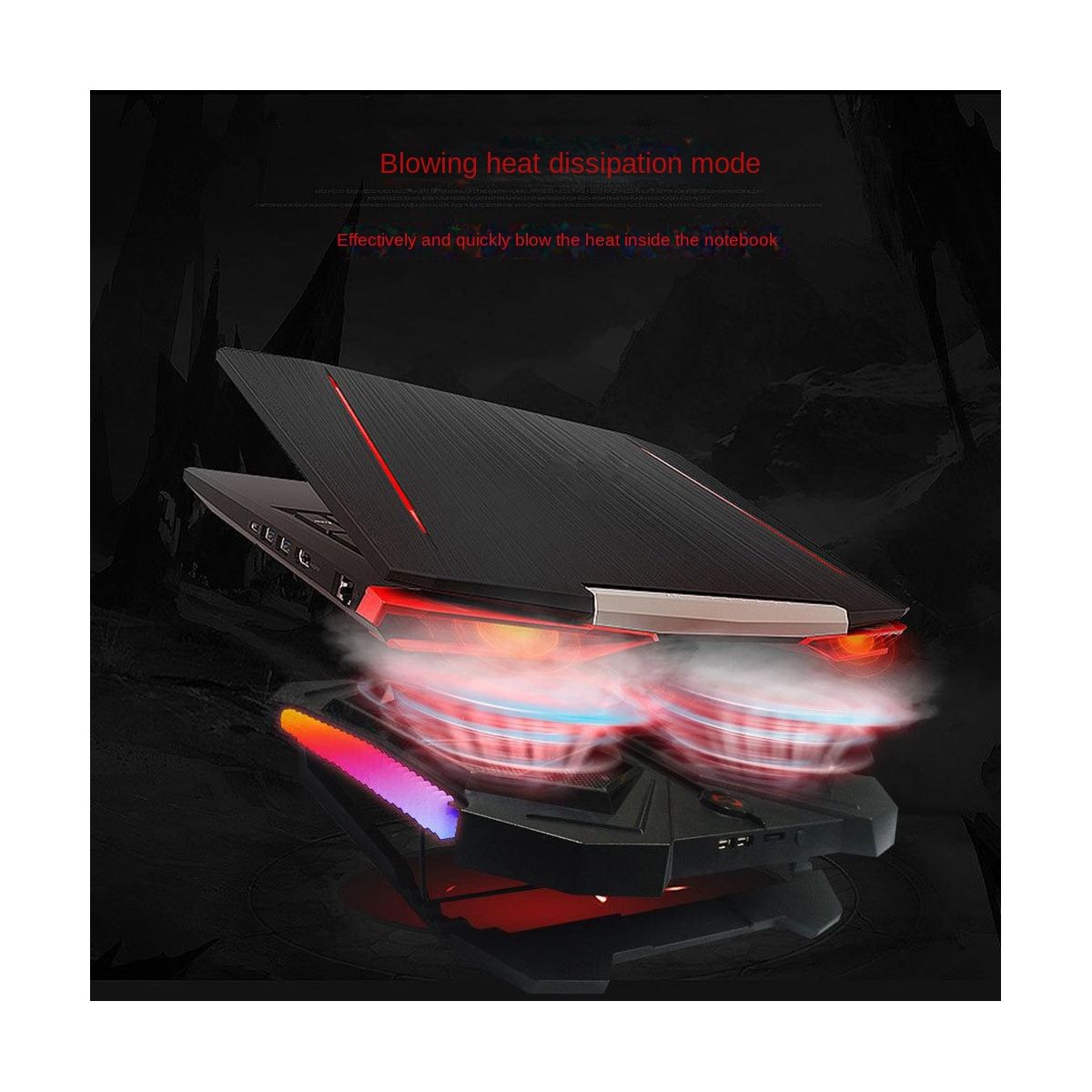 RGB Notebook Radiator Laptop Cooler Cooling Laptop