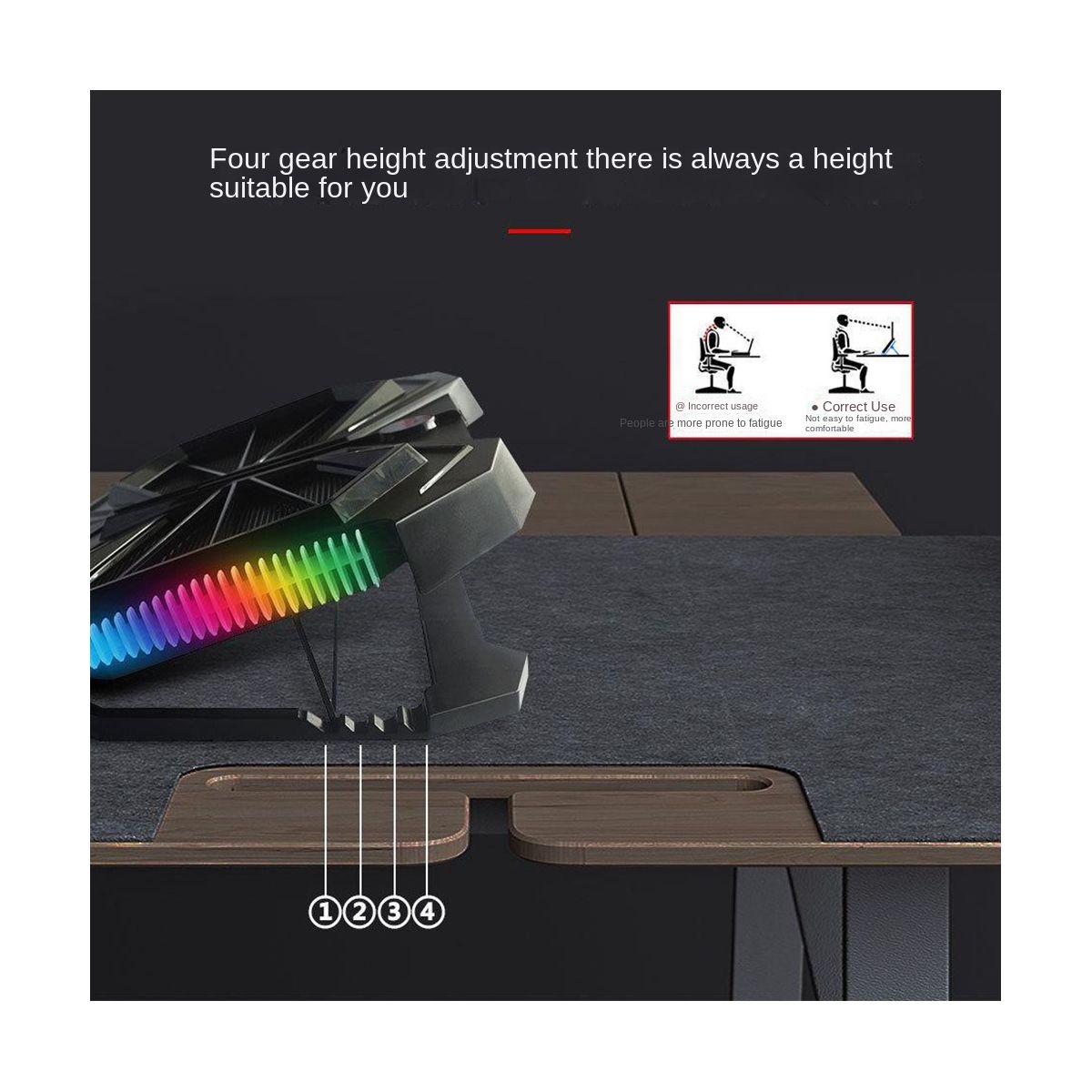RGB Notebook Radiator Laptop Cooler Cooling Laptop