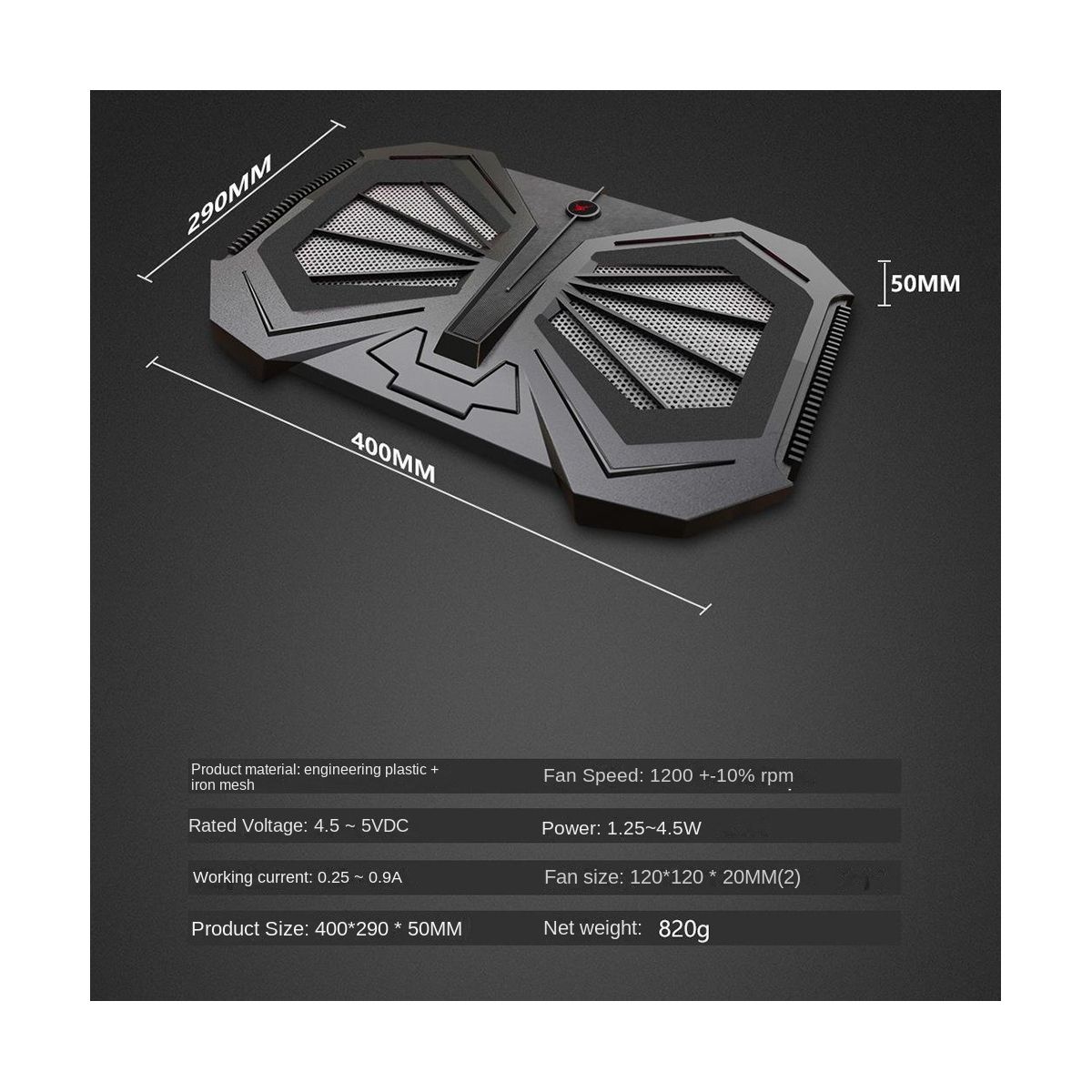 RGB Notebook Radiator Laptop Cooler Cooling Laptop