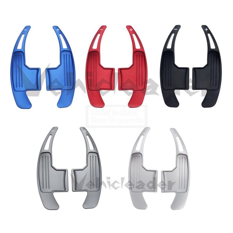 Pair Car Steering Wheel Shift Paddle Shifter Gear Extension For Ford Mustang 2015 2016 2017 2018  Aluminum Decor Accessories