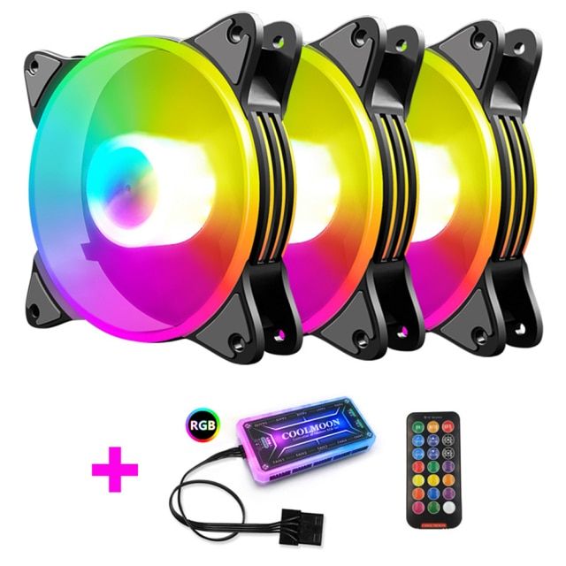 Coolmoon Cooling Fan Small 6 Pin Pc Case Cooling Fan Fan