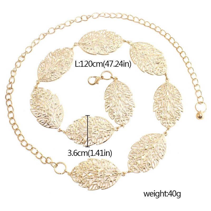 Fashion Simple Chain Belt Women Lady High Waist Gold Belts Waistband For Party Jewelry Dress Metal Chain Belt(#black Style 3)