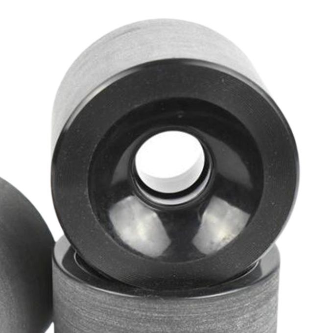 4Pieces Longboard Wheels Set 70x51mm Skate Board PU Roller 78A Black
