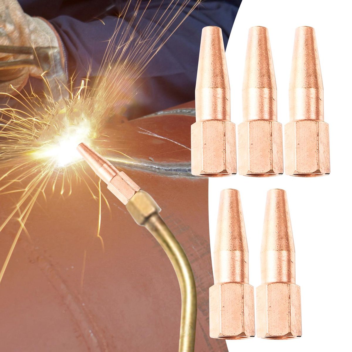 Welding Torch Nozzle Contact Nozzle Pure Copper For Solder