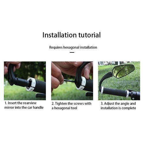 Bicycle Rearview Handlebar Mirrors MTB Road Bike