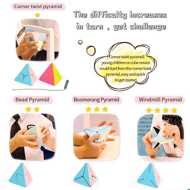 Moyu Magic Tower Series Magic Cube, Color: Boomerang