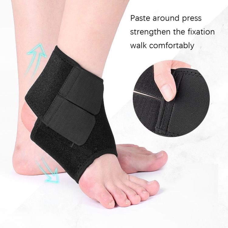 2 PCS Adjustable Compression Ankle Brace, Size: L Left