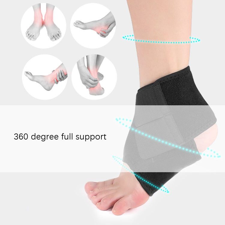 2 PCS Adjustable Compression Ankle Brace, Size: L Left