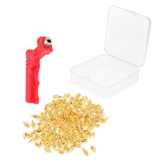 240 Count 1/4" Track Spikes Replaces For Running Shoes Long Jump Gold