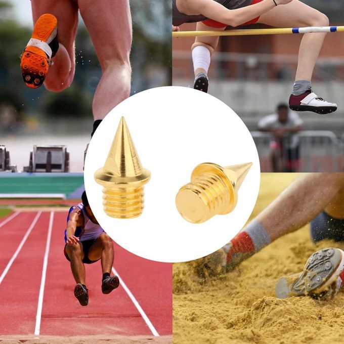 240 Count 1/4" Track Spikes Replaces For Running Shoes Long Jump Gold