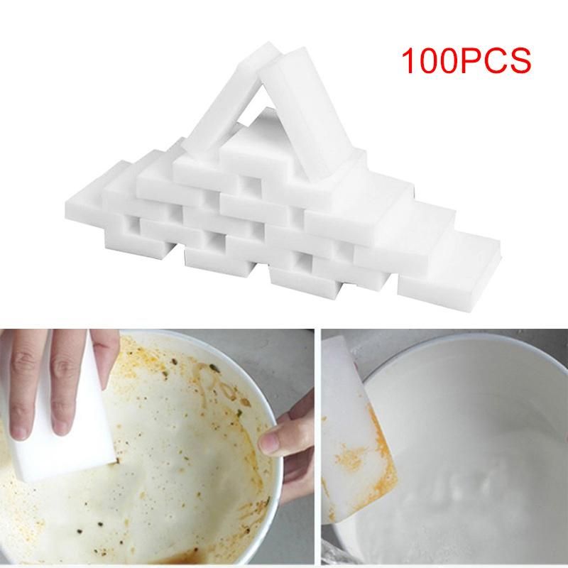 100Pcs Magic Sponge Cleaning Melamine Nano Foam Cleaner