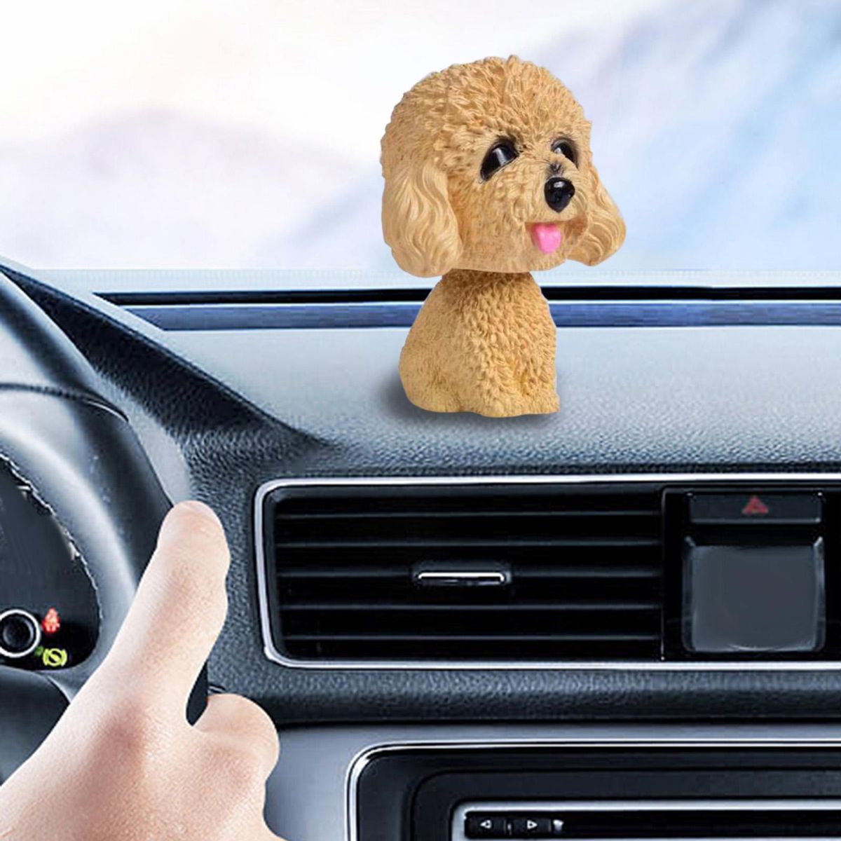 Bobble Head Dog Resin Funny Shaking Head Dog Style C