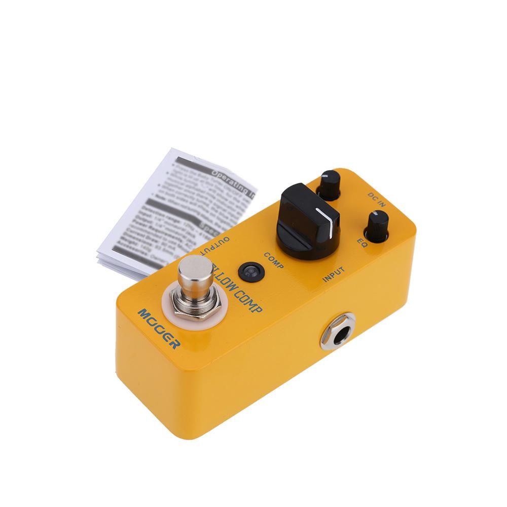 Mooer Yellow Comp Micro Mini Optical Compressor Effect Pedal for Electric Guitar True Bypass