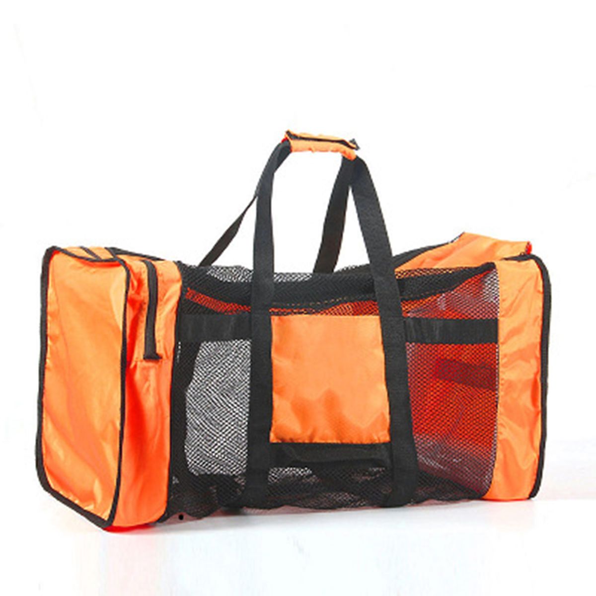 Duffle Gear Bag Large Mesh Duffle Gear Bag Orange