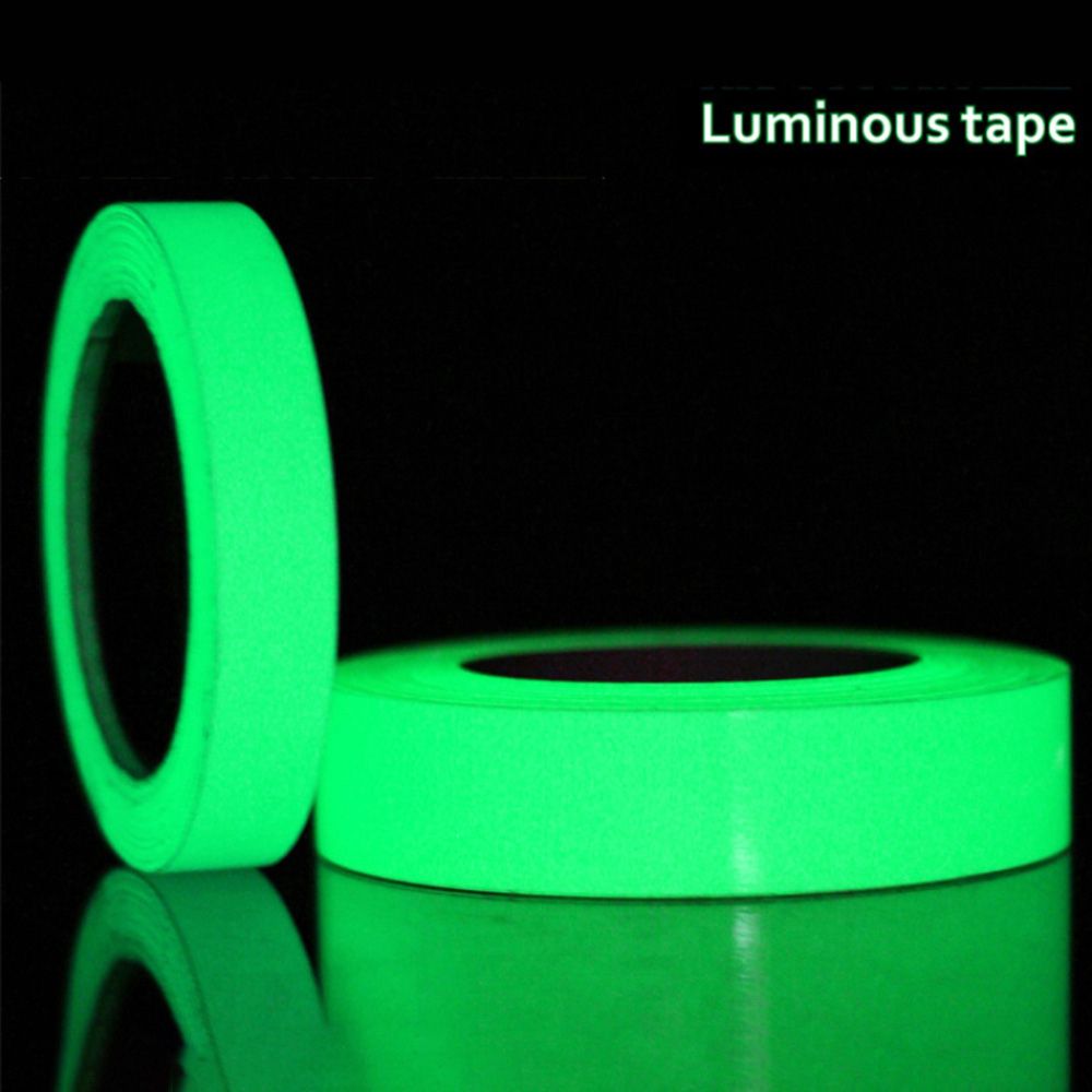 10mmx3m Self-adhesive Green Light Luminous Tape Sticker