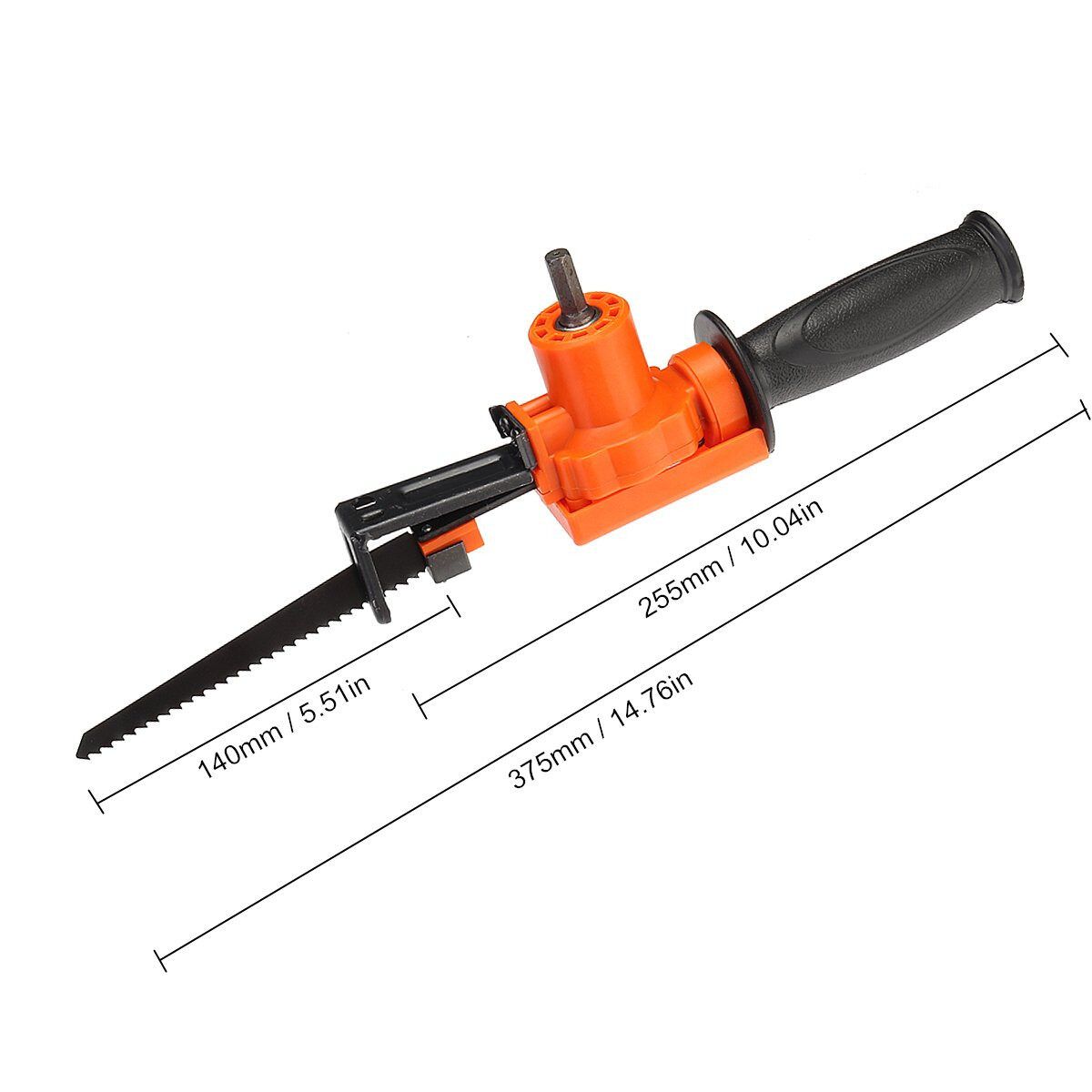 Portable Reciprocating Electric Adapter Metal Wood Tools Rechargeable Drill Attachment 2