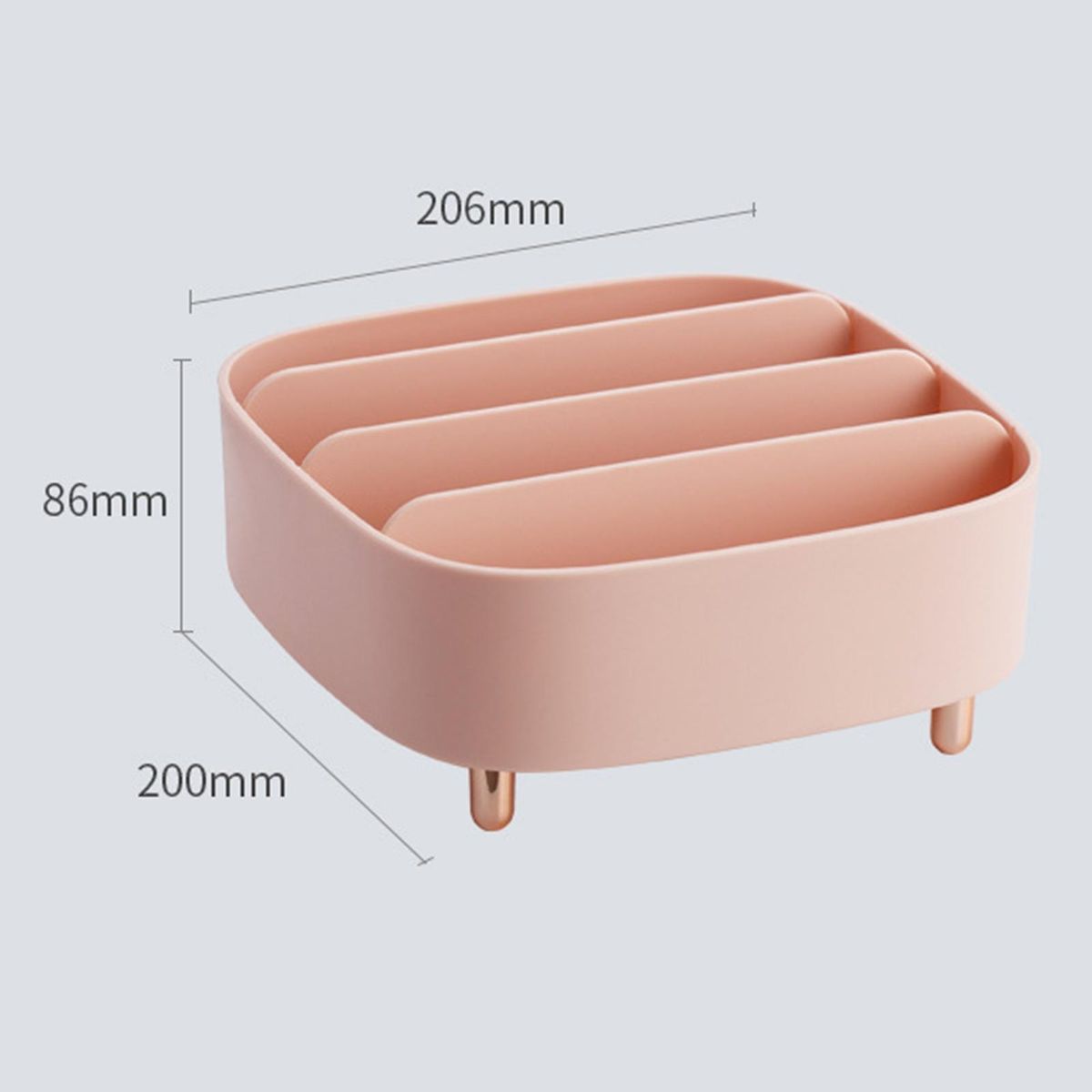 Table  Container Drawer Blush  Storage Holder Pink