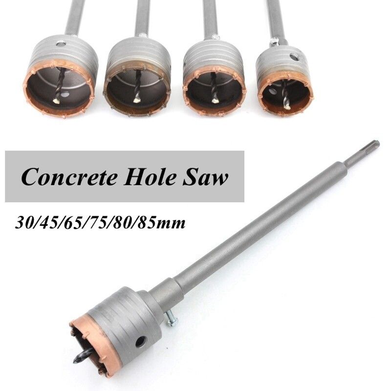 Concrete Wall Opener Air Conditioning Water Pipe Through Hole Drilling Percussion Drill Bit Set 30mm