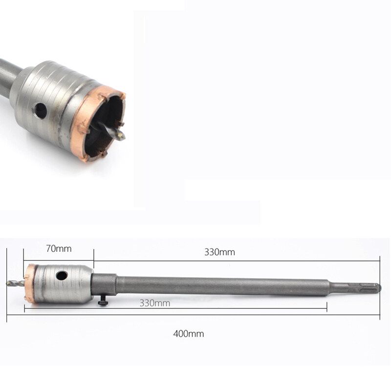 Concrete Wall Opener Air Conditioning Water Pipe Through Hole Drilling Percussion Drill Bit Set 30mm