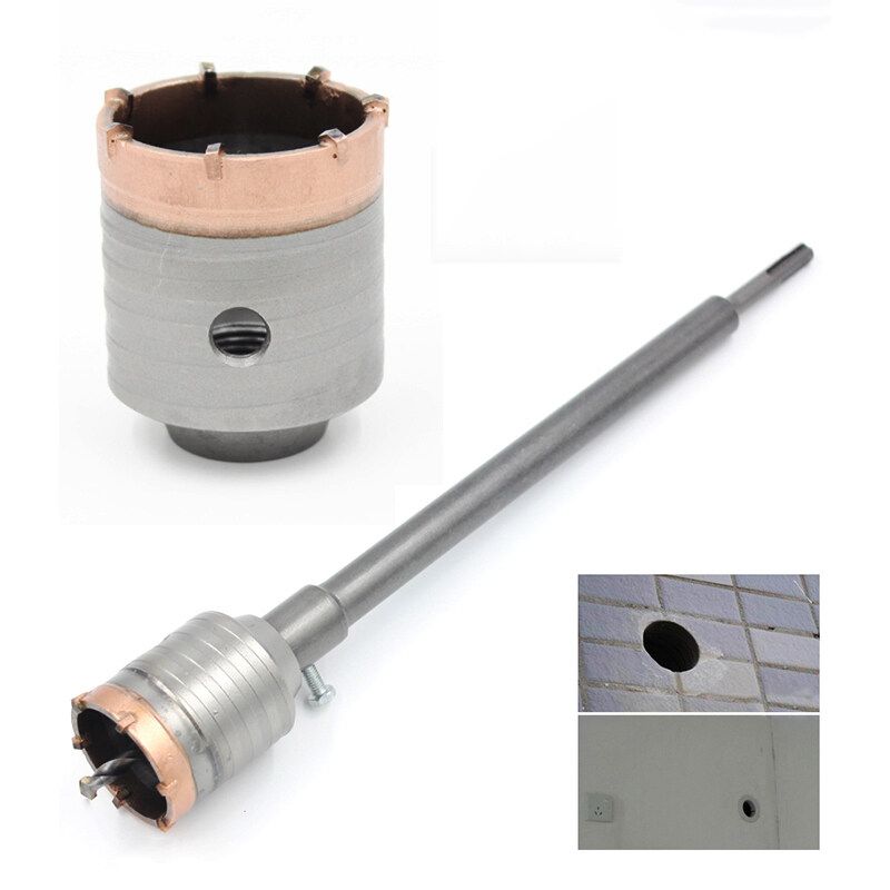 Concrete Wall Opener Air Conditioning Water Pipe Through Hole Drilling Percussion Drill Bit Set 30mm