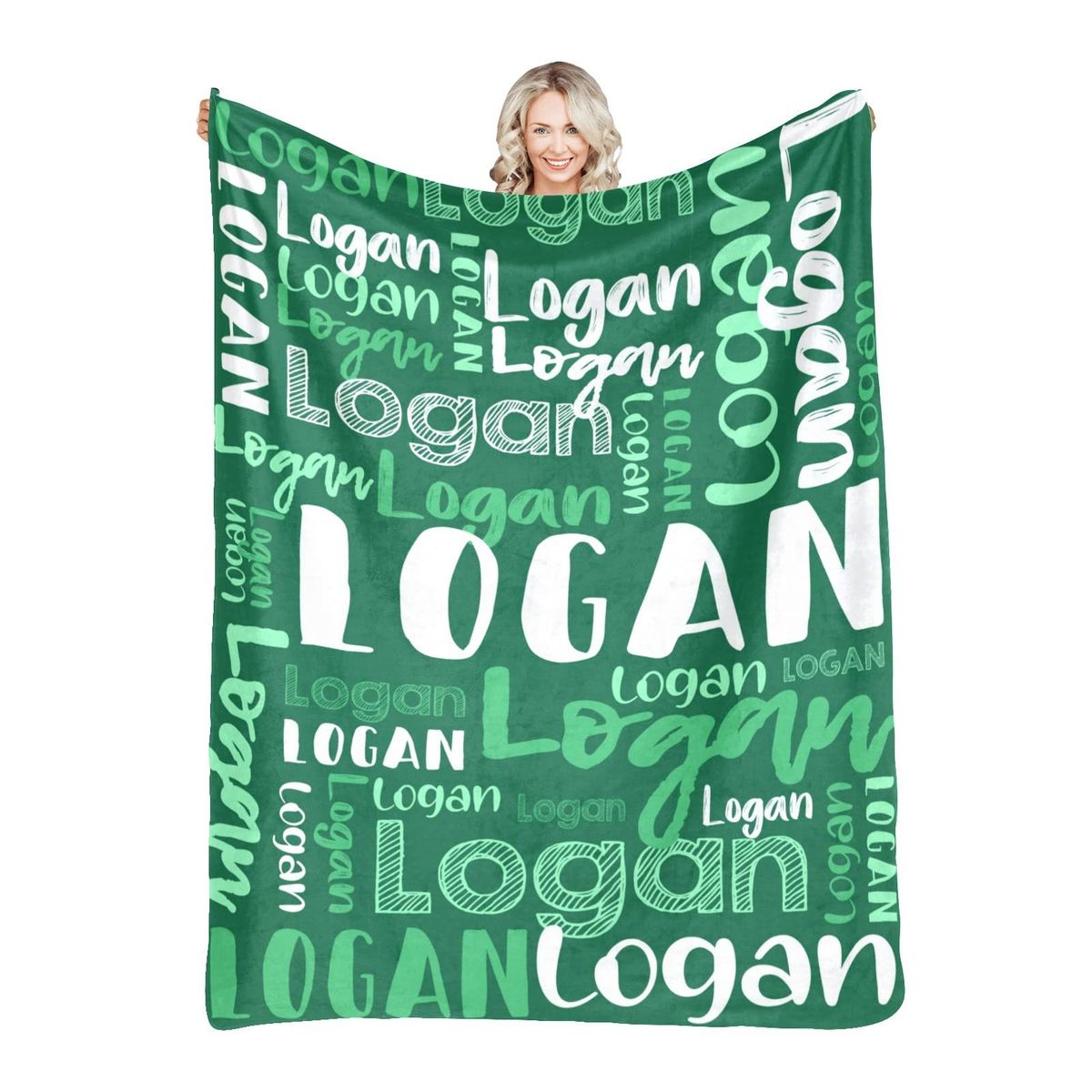 Letter Blanket Soft Gift Throw Blanket