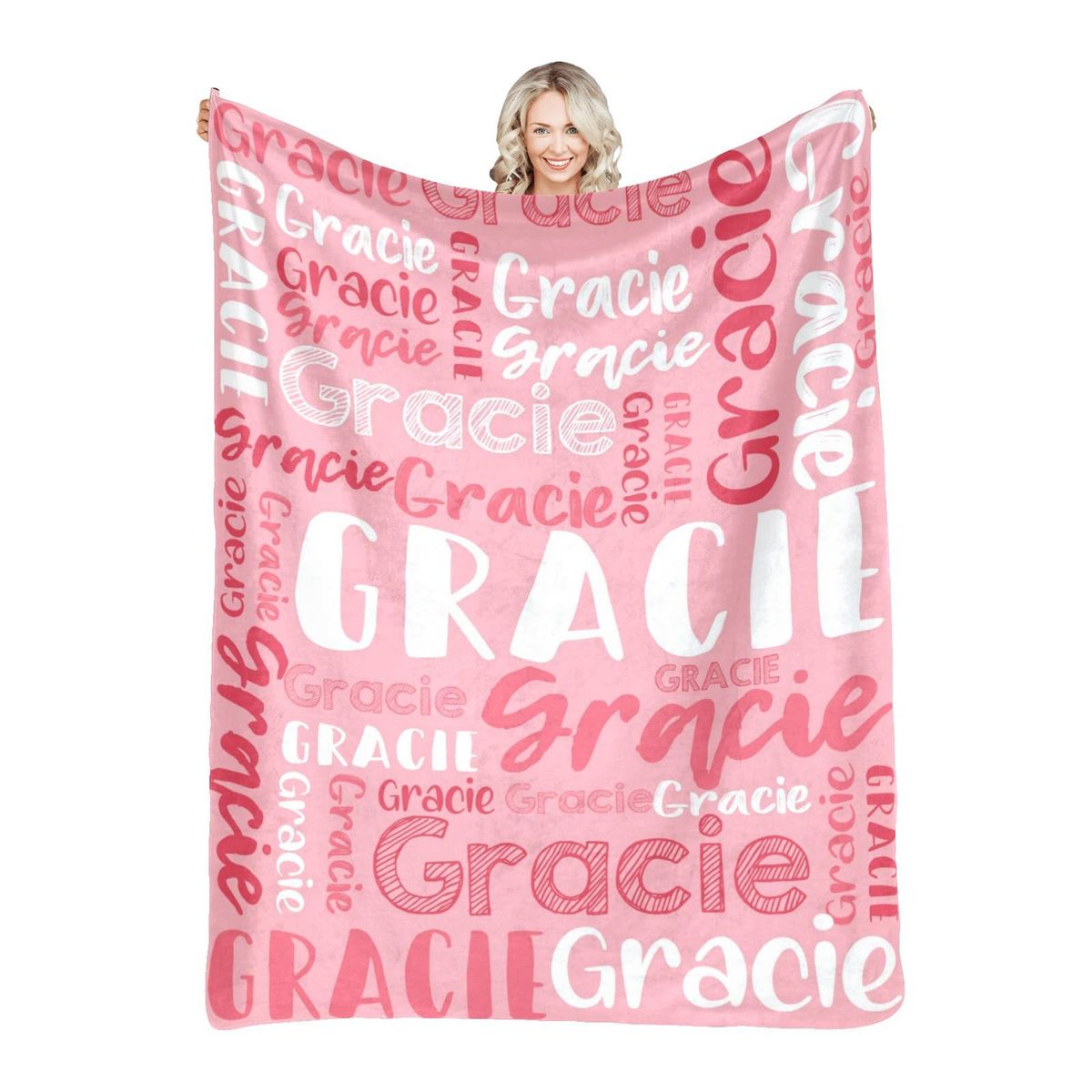 Letter Blanket Soft Gift Throw Blanket