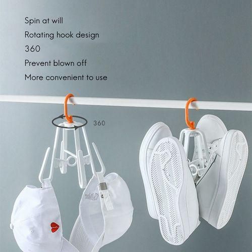 2PCS Windproof Shoe Rack Multifunction Rotatable